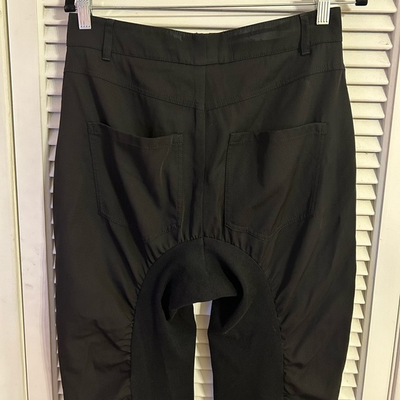 Stella McCartney Tina Ruched Wool and Cotton Pants in Black, Size 40 (US 4-6) - Picture 7 of 15